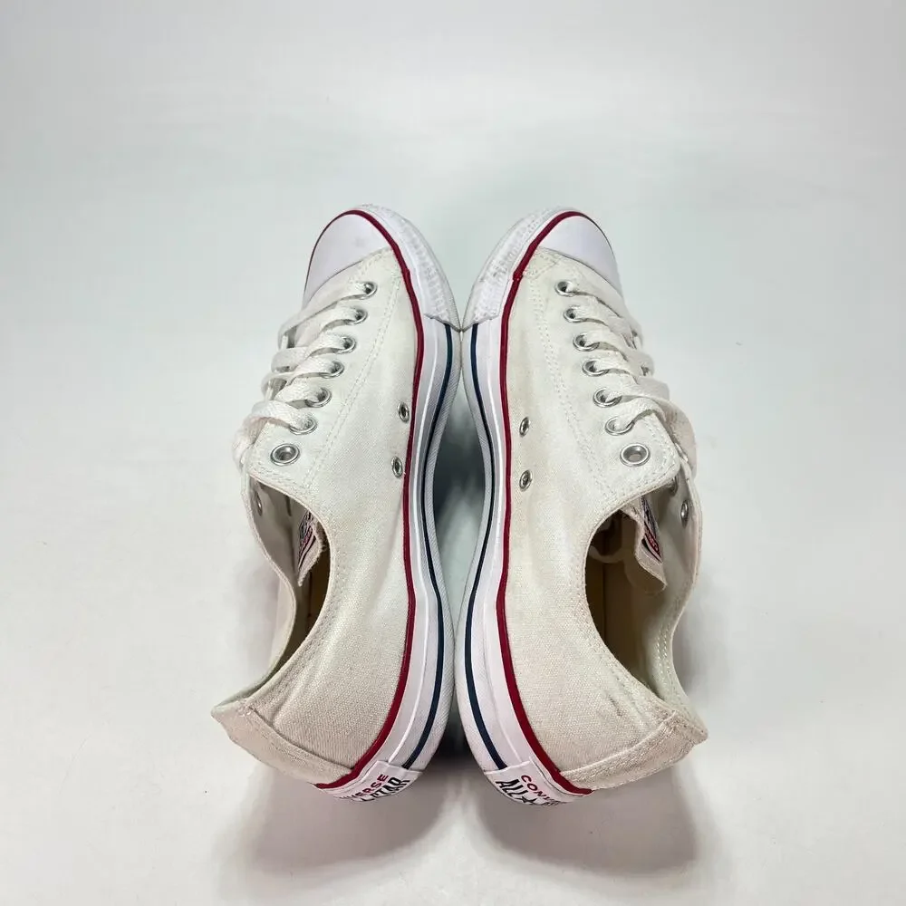 Converse Chuck Taylor All Star Classic White Low Top Sneakers M7652 Mens Size 10